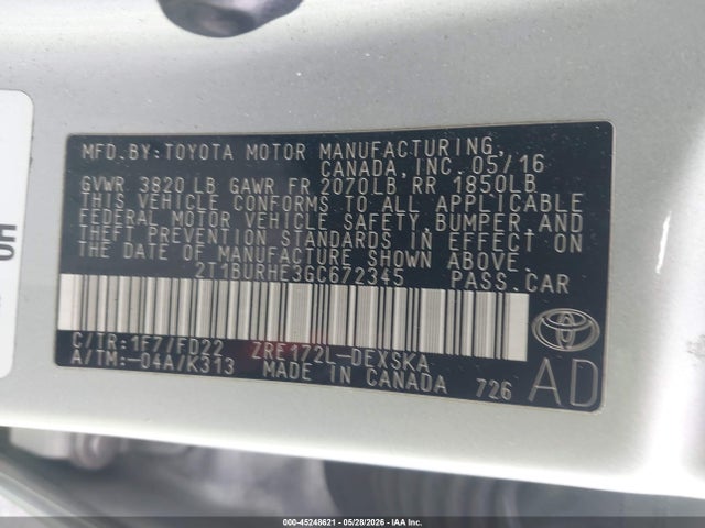 Toyota Corolla S Plus