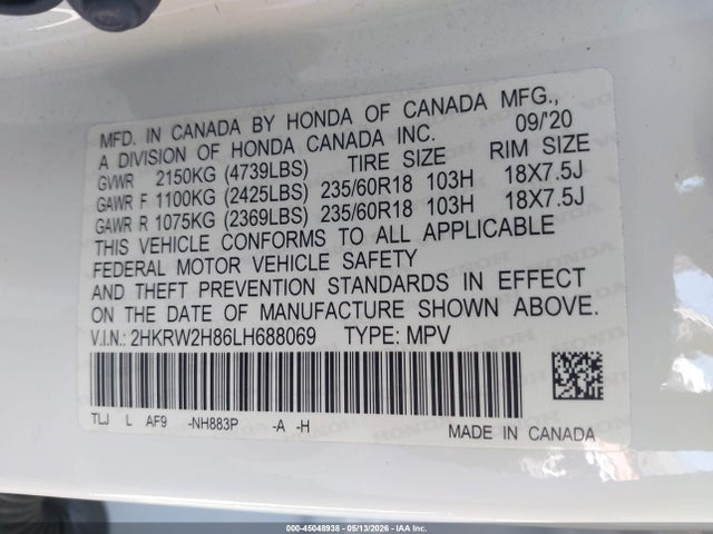 Honda CR-V Awd Ex-l