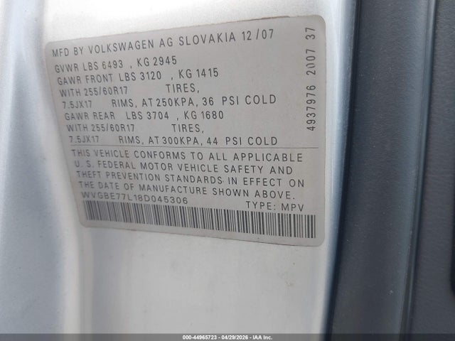 Volkswagen Touareg Vr6 Fsi