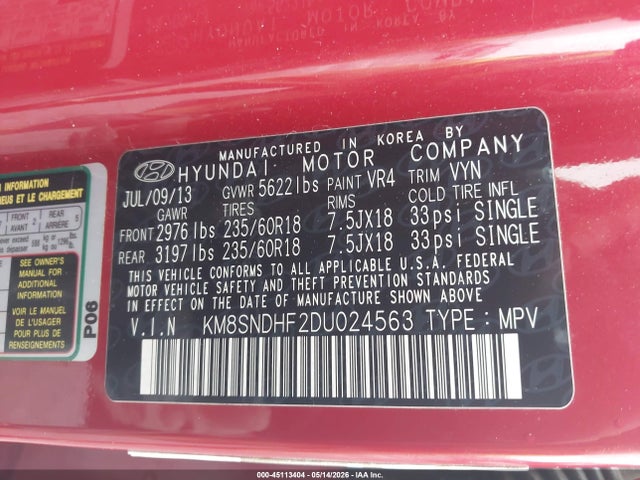 Hyundai SANTA FE Gls