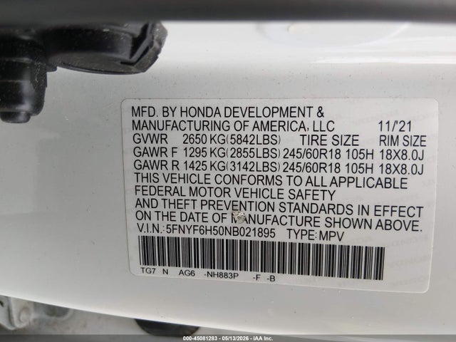 Honda Pilot Awd Ex-l