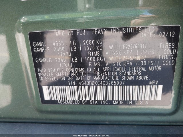 Subaru Outback 2.5i Limited