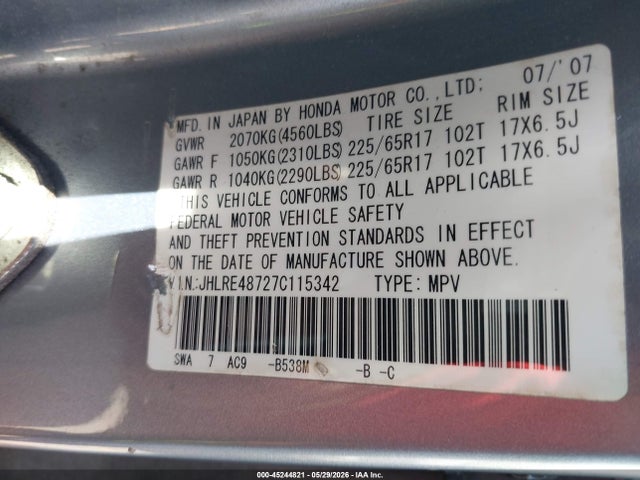 Honda CR-V Ex-l