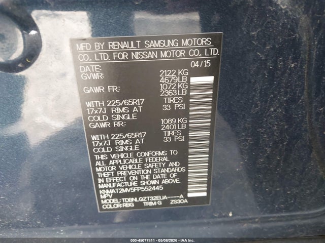 Nissan Rogue Sv