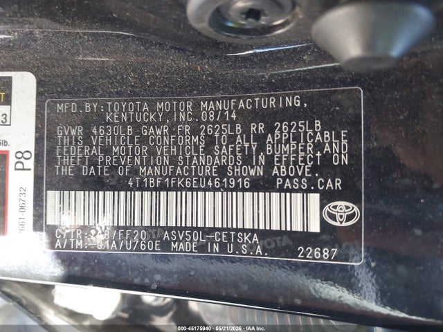 Toyota Camry Se Sport