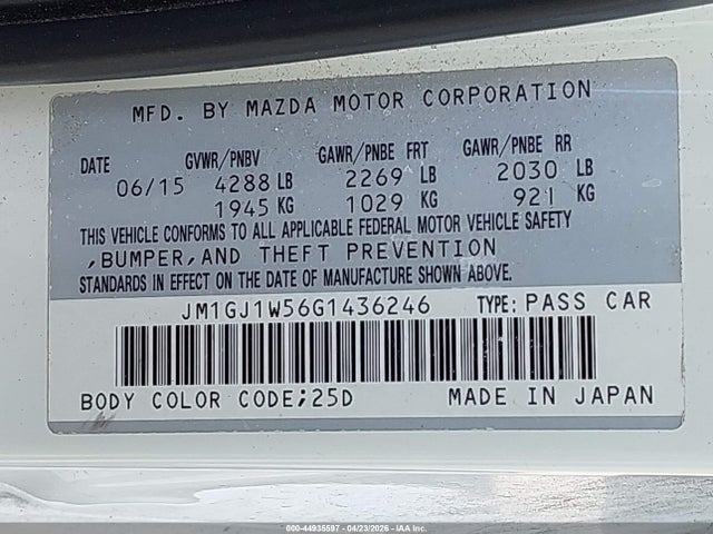 Mazda Mazda6 I Grand Touring