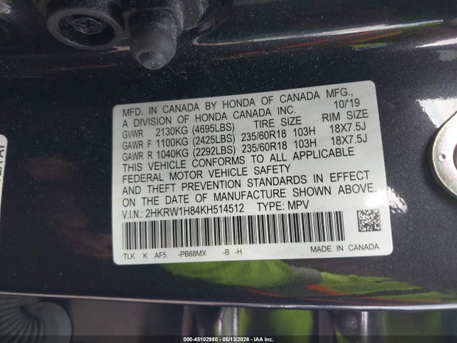 Honda CR-V Ex-l