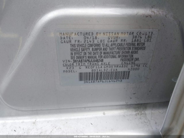 Nissan Sentra Sv