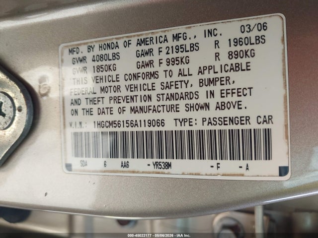 Honda Accord 2.4 Vp