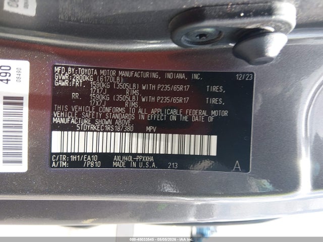 Toyota Sienna Xle