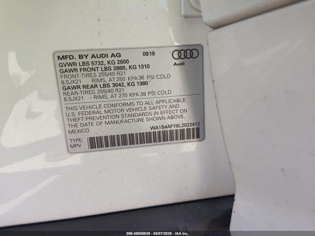 Audi Sq Premium Plus Tfsi Quattro Tiptronic