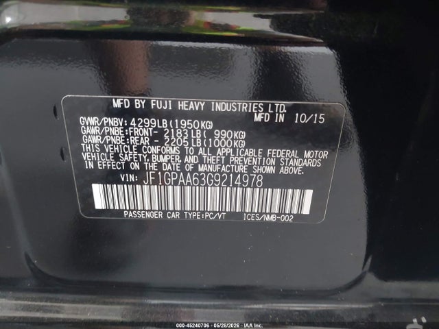 Subaru Impreza 2.0i