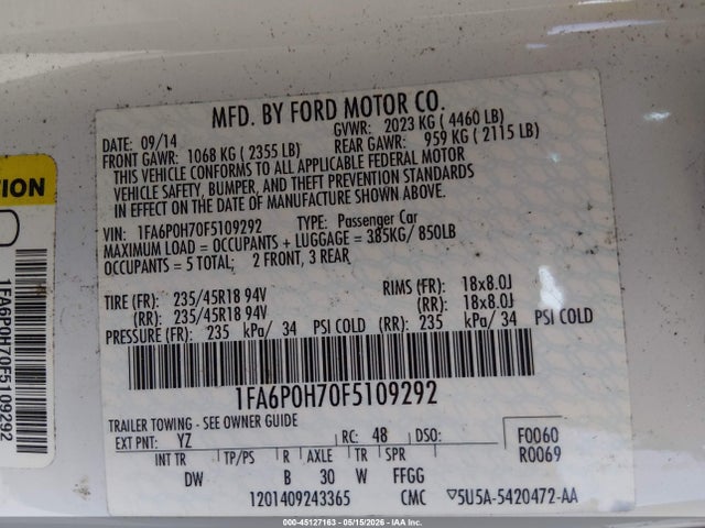 Ford Fusion Se