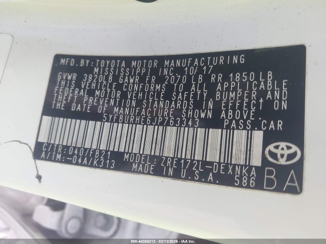 Toyota Corolla Le