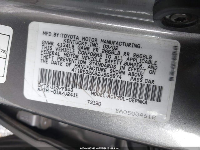 Toyota Camry Le