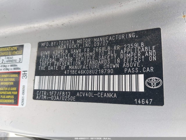 Toyota Camry Le