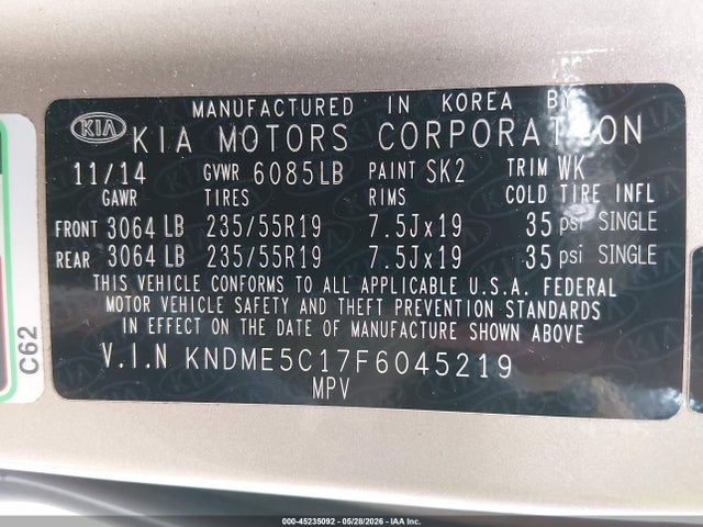 Kia Sedona Sx Luxury