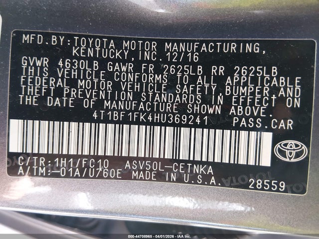 Toyota Camry Le