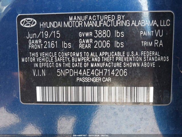 Hyundai ELANTRA Se