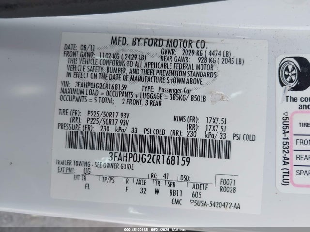 Ford Fusion Sel