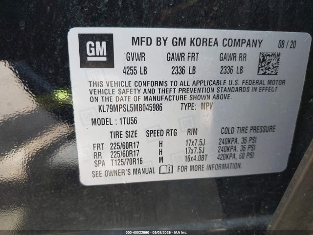 Chevrolet Trailblazer Fwd Lt