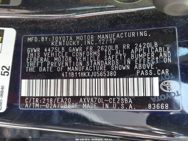 Toyota Camry Se