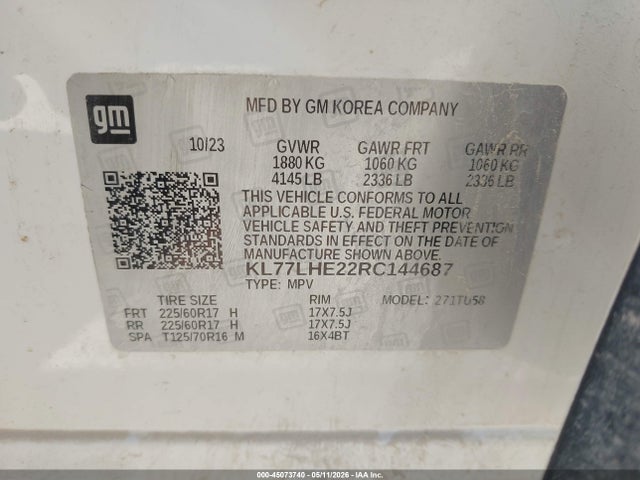 Chevrolet Trax Fwd Lt