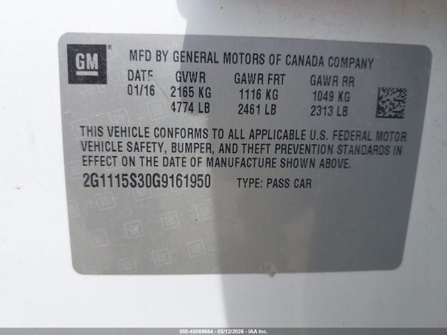 Chevrolet Impala 2lt