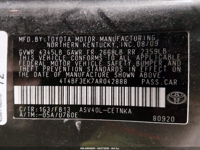 Toyota Camry Le