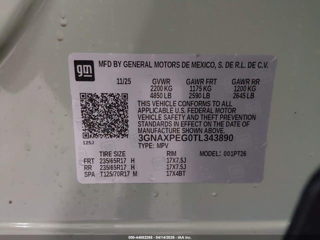 Chevrolet Equinox Awd Lt