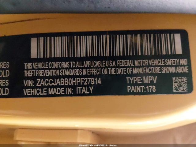Jeep Renegade Latitude Fwd
