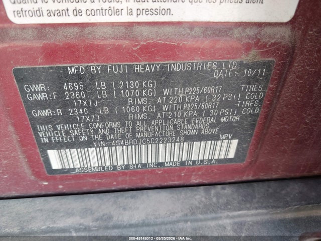 Subaru Outback 3.6r Limited