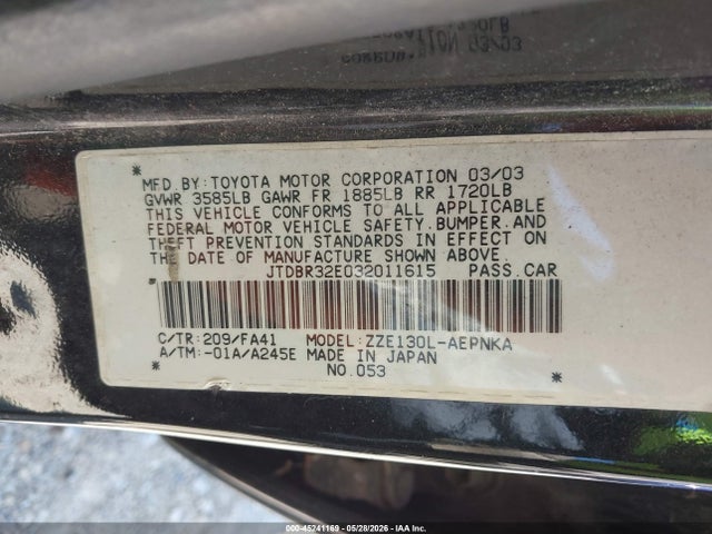 Toyota Corolla Le