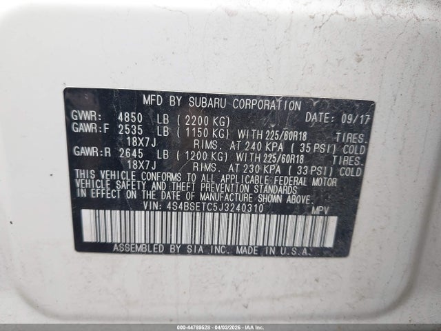 Subaru Outback 3.6r Touring