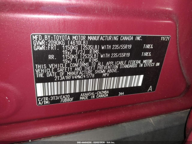 Toyota RAV4 Xle Premium
