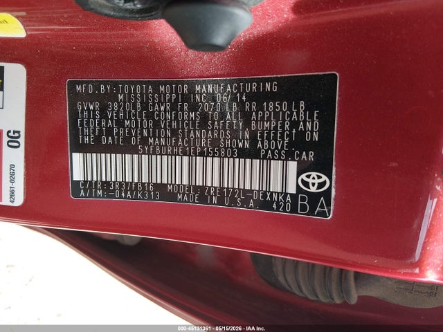 Toyota Corolla Le