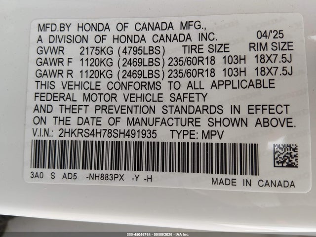 Honda CR-V Ex-l Awd