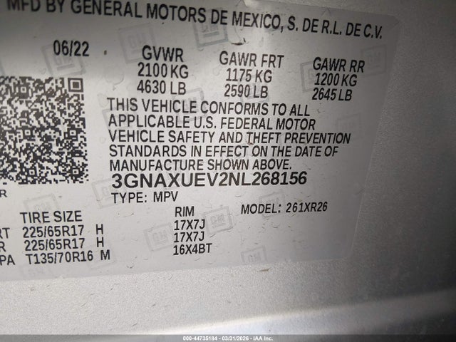 Chevrolet Equinox Awd Lt
