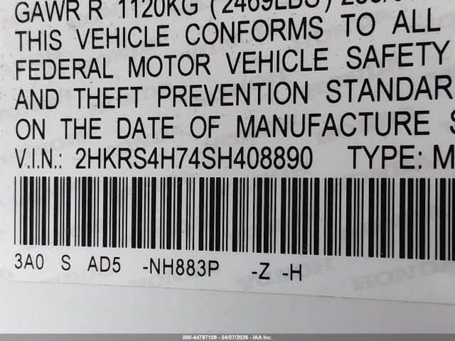 Honda CR-V Ex-l Awd