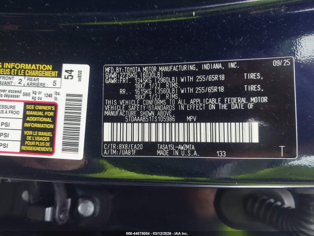 Toyota Grand Highlander Xle