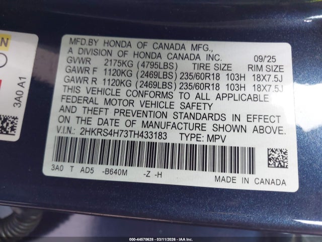 Honda CR-V Ex-l Awd