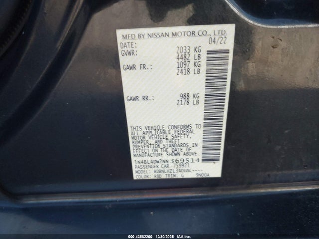 Nissan Altima Sv Intelligent Awd