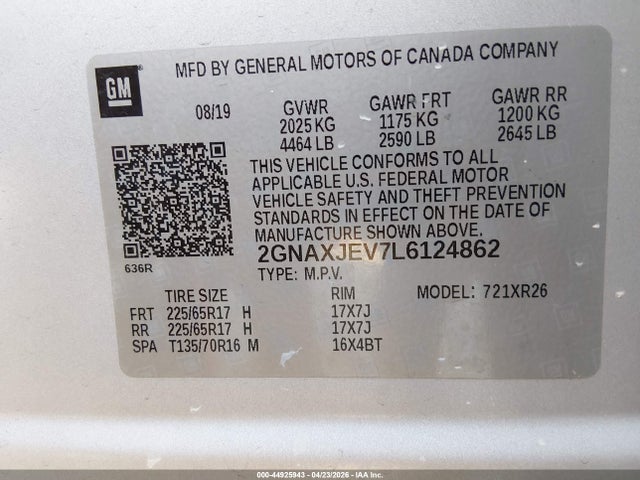 Chevrolet Equinox Fwd 2fl