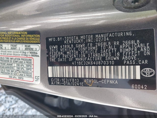 Toyota Camry Le