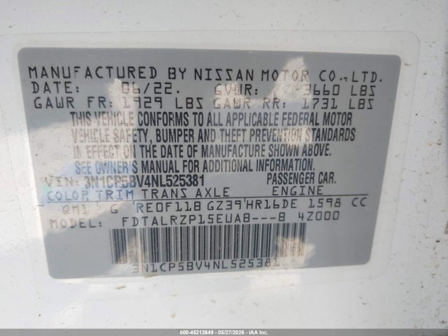 Nissan Kicks S Xtronic Cvt