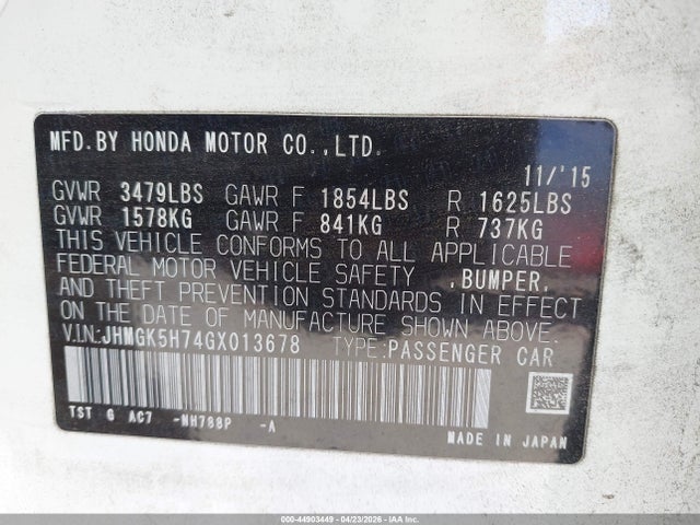 Honda Fit Ex