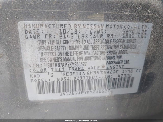 Nissan Sentra Sv