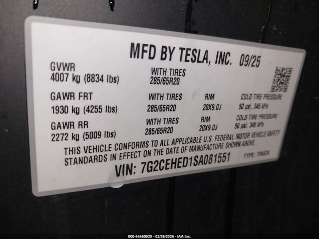 Tesla Cybertruck All-wheel Drive