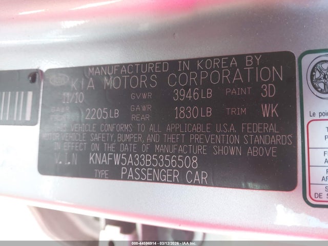 Kia Forte Sx