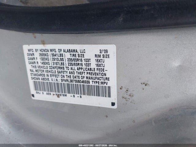 Honda Odyssey Ex-l
